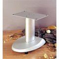 Vti Manufacturing VTI Manufacturing VSPCS Grey Silver Base Silver Aluminum Pole Center Speaker Stand VSPCS